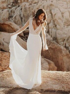 RIME ARODAKY Joni Swiss Dot Tulle Maxi Dress in White Sz 36 FR/US 4